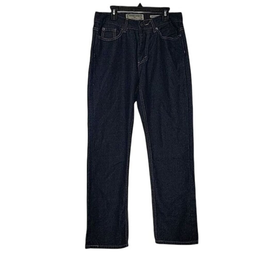VINTAGE GENES 1891 Slim Straight Dark Wash Denim Jeans Mens W30 L30‎
